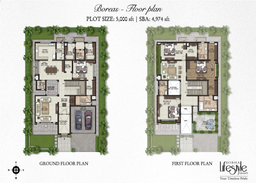   Sobha Lifestyle Legacy4 BHK Floor Plan